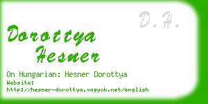 dorottya hesner business card